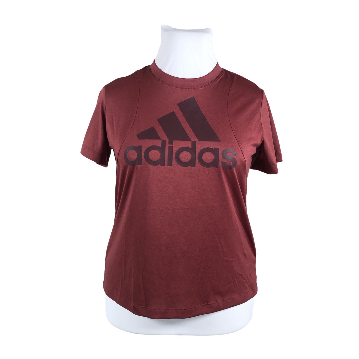 Unisex Adidas - Sports shirt, short sleeve, size 42 - Wine red (1)
