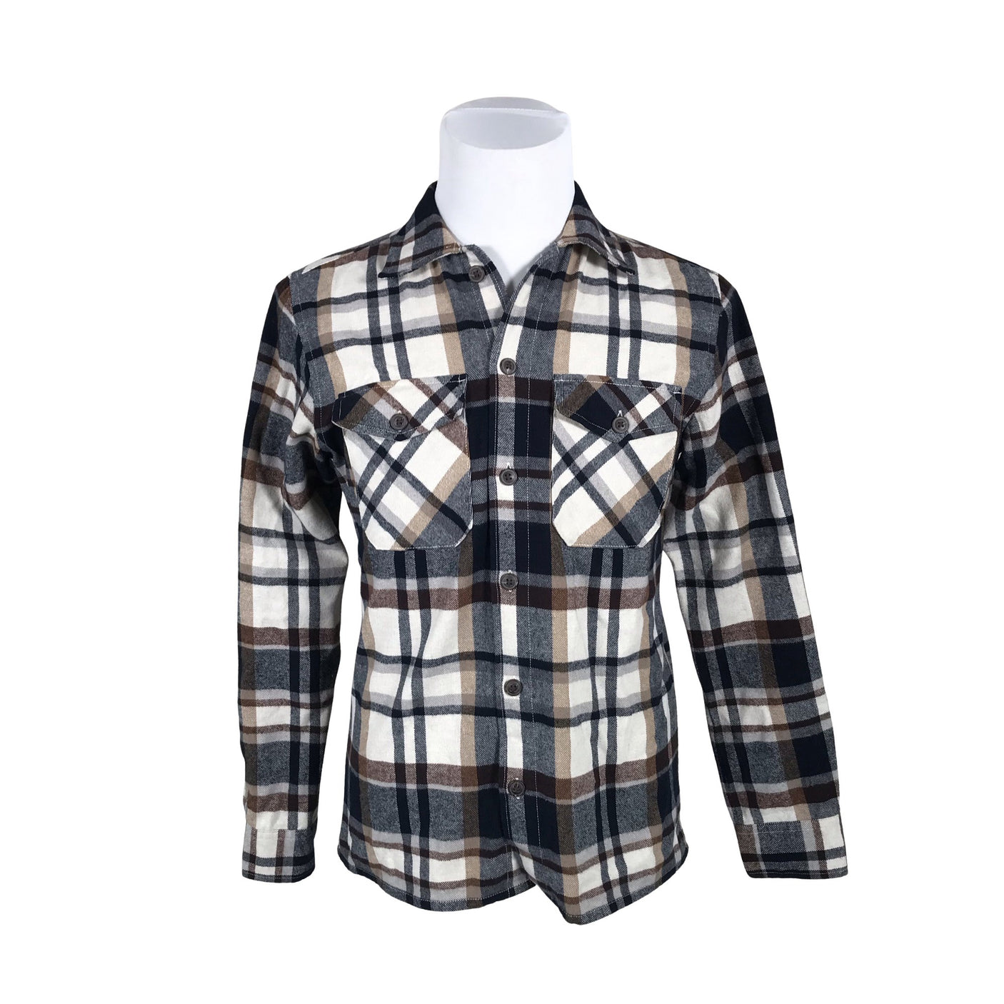 Unisex Jack & Jones - Flanellsärk, suurus S - Pruun (1)