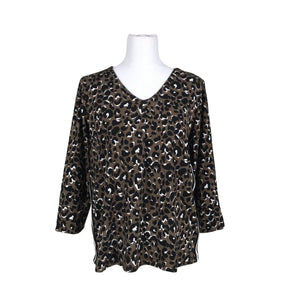 Unisex Isolde - Trikotaažist pluus, suurus 38 - Pruun (1)