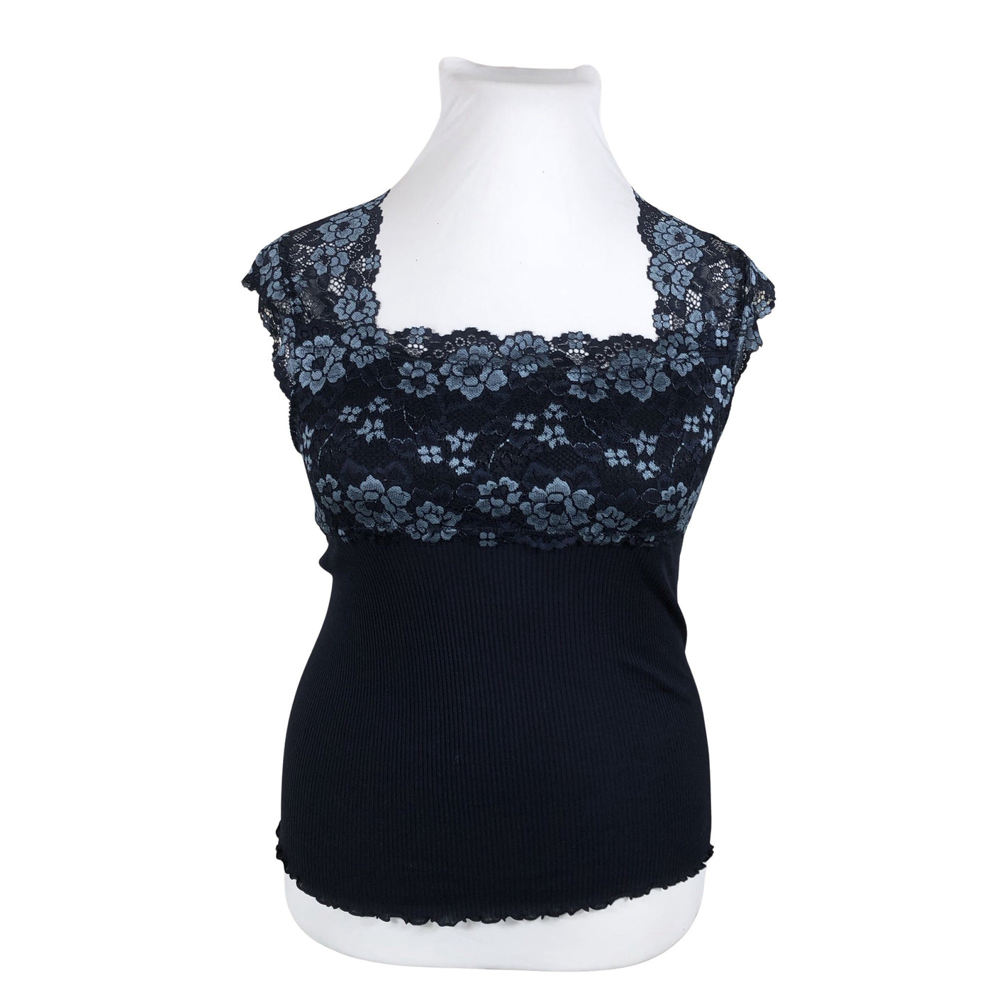 Unisex Rosemunde - Trikotaažist topp, suurus 42 - Sinine (1)