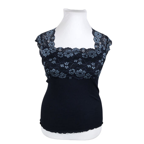 Unisex Rosemunde - Trikotaažist topp, suurus 42 - Sinine ()