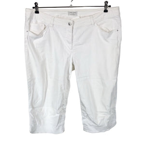 Unisex Gerry Weber - Mittevenivad poolpikad püksid, suurus 46 - Valge (1)