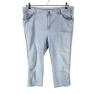 Unisex Anna Montana - Teksast poolpikad püksid, suurus 46 - Helesinine (1)