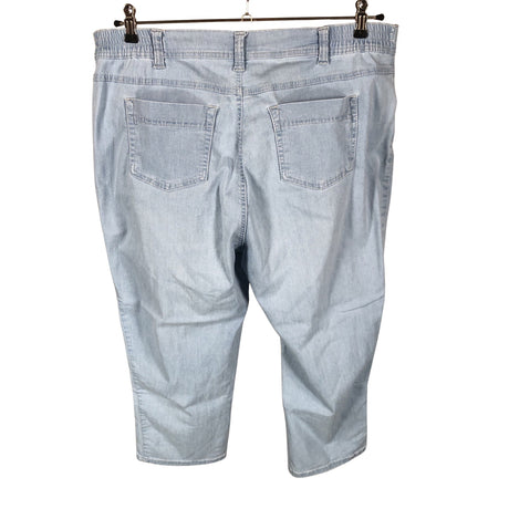 Unisex Anna Montana - Teksast poolpikad püksid, suurus 46 - Helesinine (2)