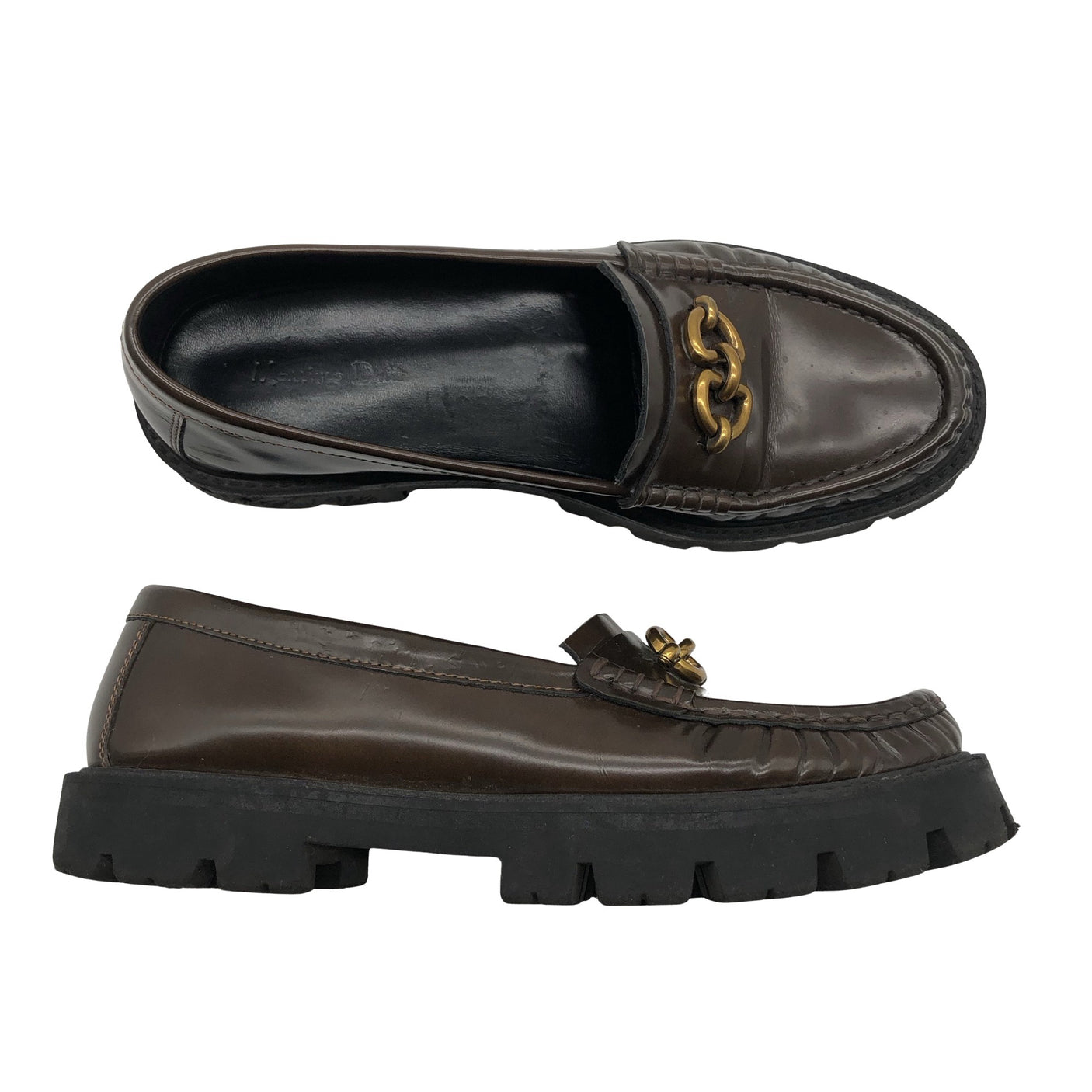 Unisex Massimo Dutti - Loafers, size 39 - Brown (1)