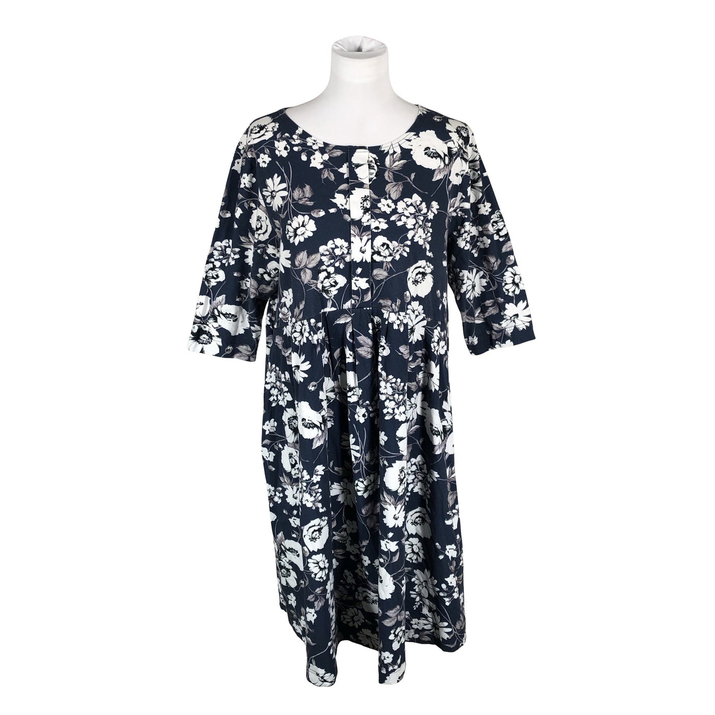 Unisex Puuvillatehdas - Trikotaažist kleit, suurus 40 - Sinine (1)