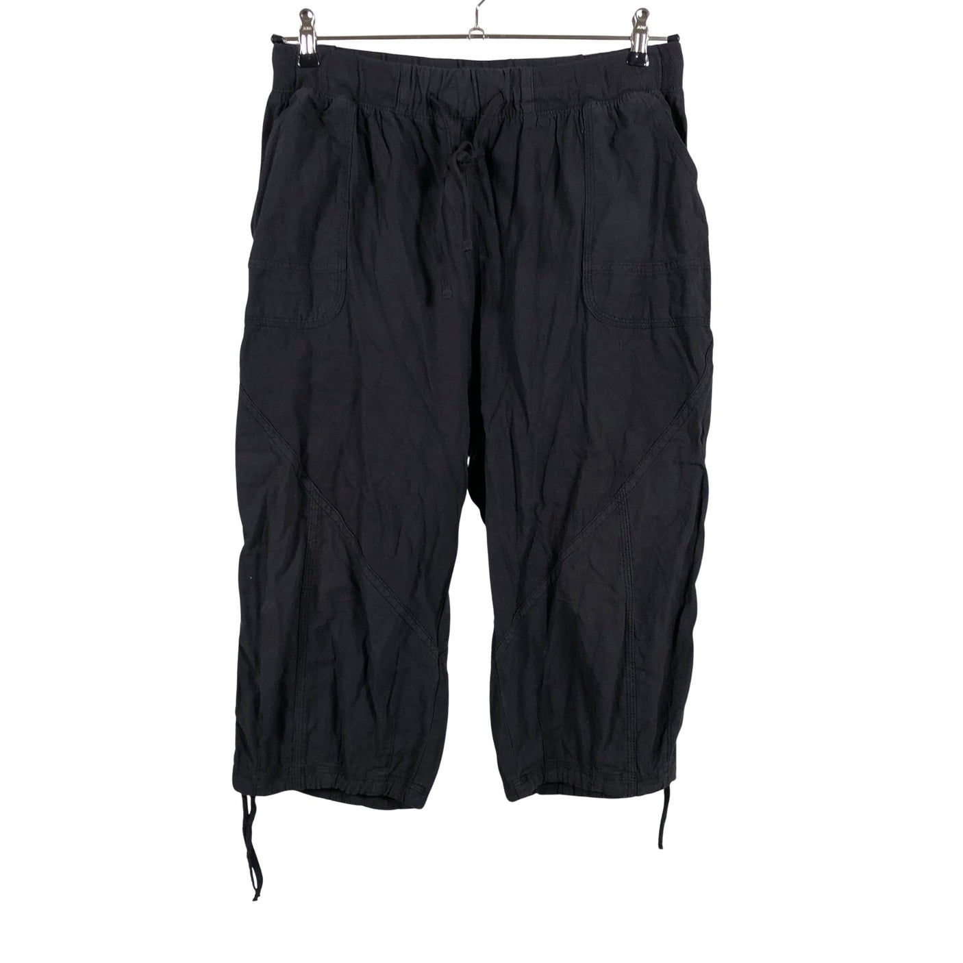 Unisex Zizzi - Mittevenivad poolpikad püksid, suurus 46 - Must (1)