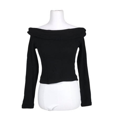 Unisex Na-KD - Trikotaažist pluus, suurus 36 - Must ()
