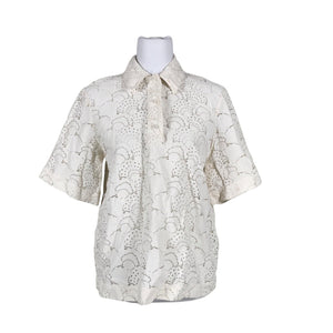 Unisex Samsoe&Samsoe - Lühikeste käistega pluus, suurus 34 - Valge (1)