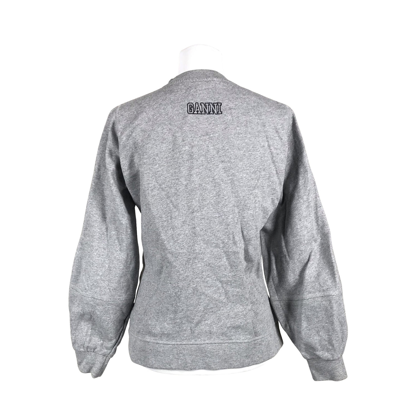 Unisex Ganni - Dressikangast pluus, suurus 36 - Hall (3)