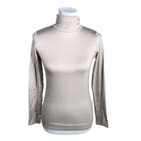 Unisex Essentials by Stockmann - Trikotaažist pluus, suurus 34 - Beige ()
