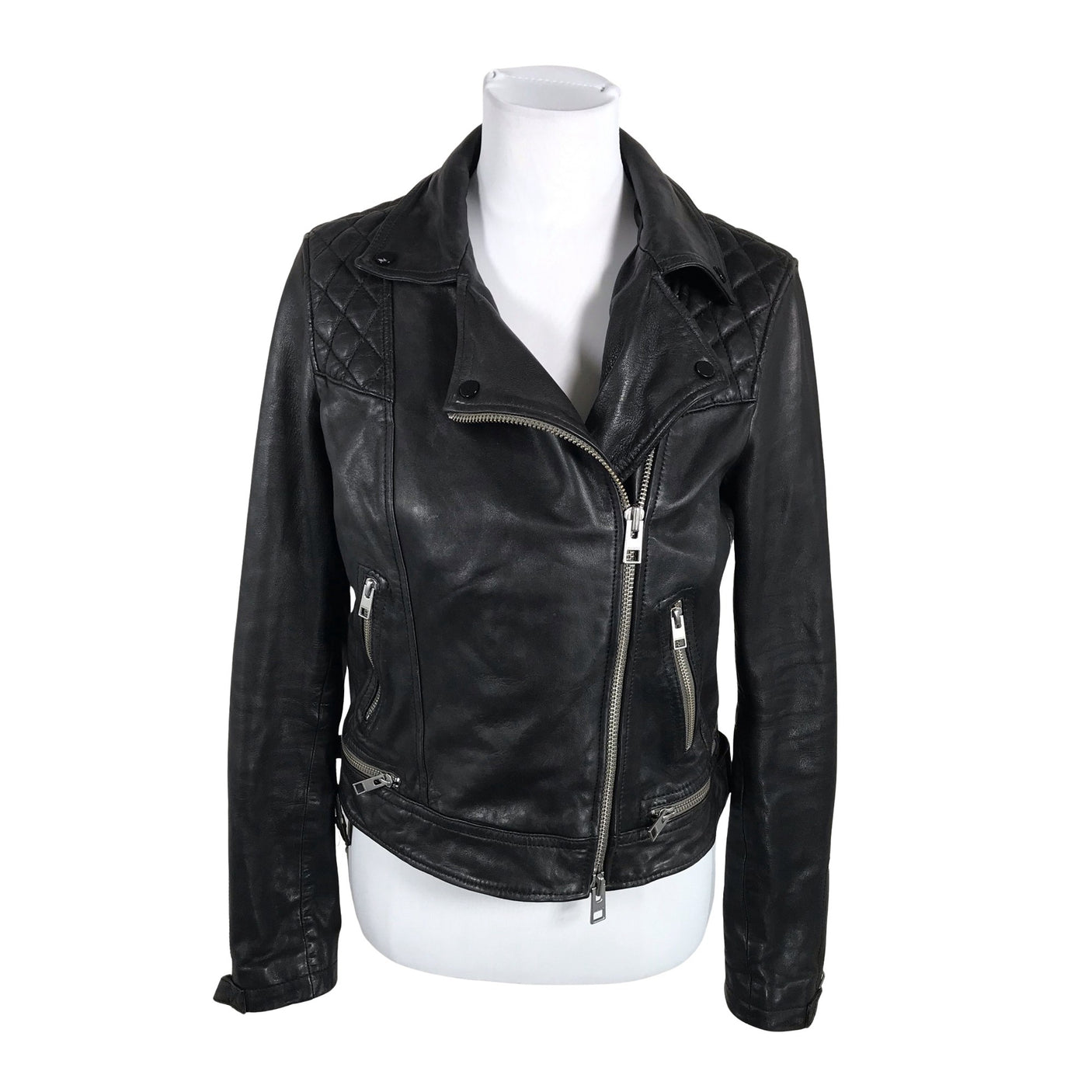 Unisex All Saints - Nahktagi, suurus 40 - Must (1)