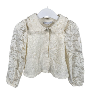 Unisex Name It - Pluus, suurus 92 - 98 - Looduslik valge (1)