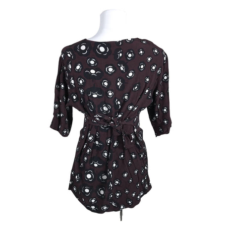 Unisex Marimekko - Lühikeste käistega pluus, suurus 36 - Veinipunane (2)