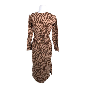Unisex Kaiko - Trikotaažist kleit, suurus 34 - Pruun (2)