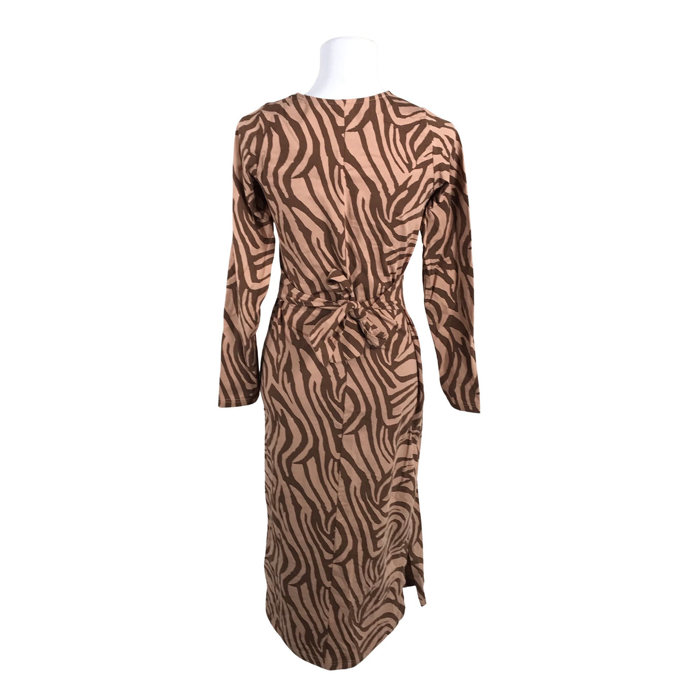 Unisex Kaiko - Trikotaažist kleit, suurus 34 - Pruun (3)