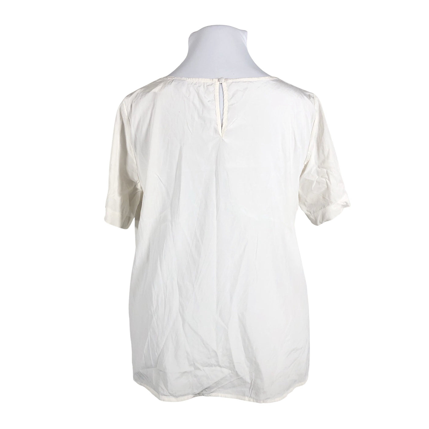 Unisex R-collection - Lühikeste käistega pluus, suurus 42 - Valge (2)