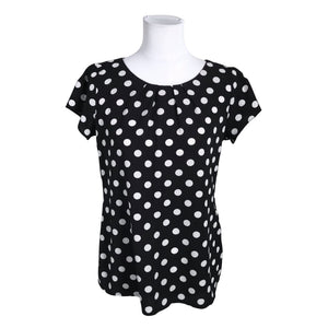 Unisex Wallis - Lühikeste käistega pluus, suurus 38 - Must (1)