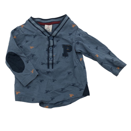 Unisex Polarn O. Pyret - Trikotaažist pluus, suurus 74 - 80 - Sinine ()