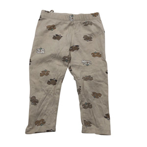 Unisex Lindex - Trikotaažist püksid, suurus 74 - 80 - Beige (1)