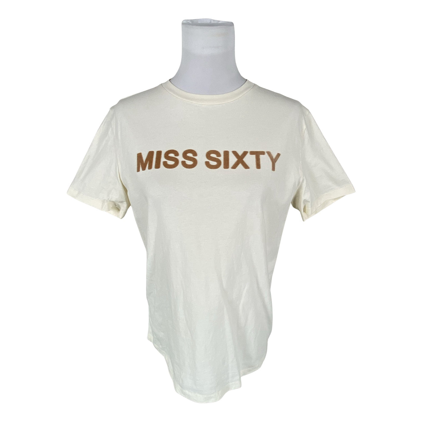 Unisex Miss Sixty - T-särk, suurus 38 - Beige (1)