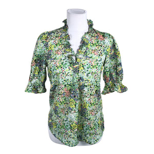 Unisex Phase Eight - Lühikeste käistega pluus, suurus 34 - Roheline (1)