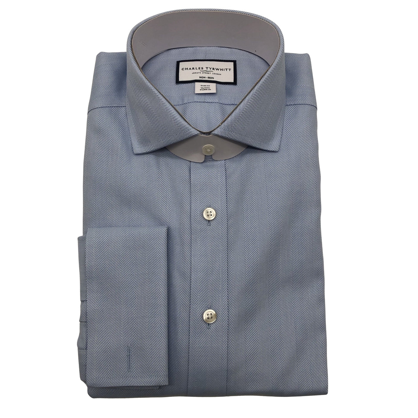 Unisex Charles Tyrwhitt - Triiksärk, suurus L - Helesinine (1)