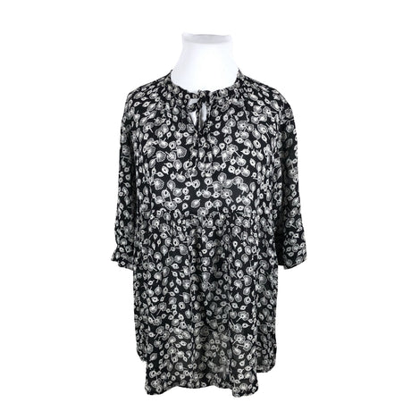 Unisex The Masai - Lühikeste käistega pluus, suurus 44 - Must ()