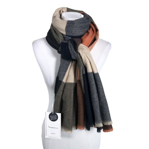 Unisex Knowledge Cotton Apparel - Õhuke sall, suurus Maxi - Hall (1)