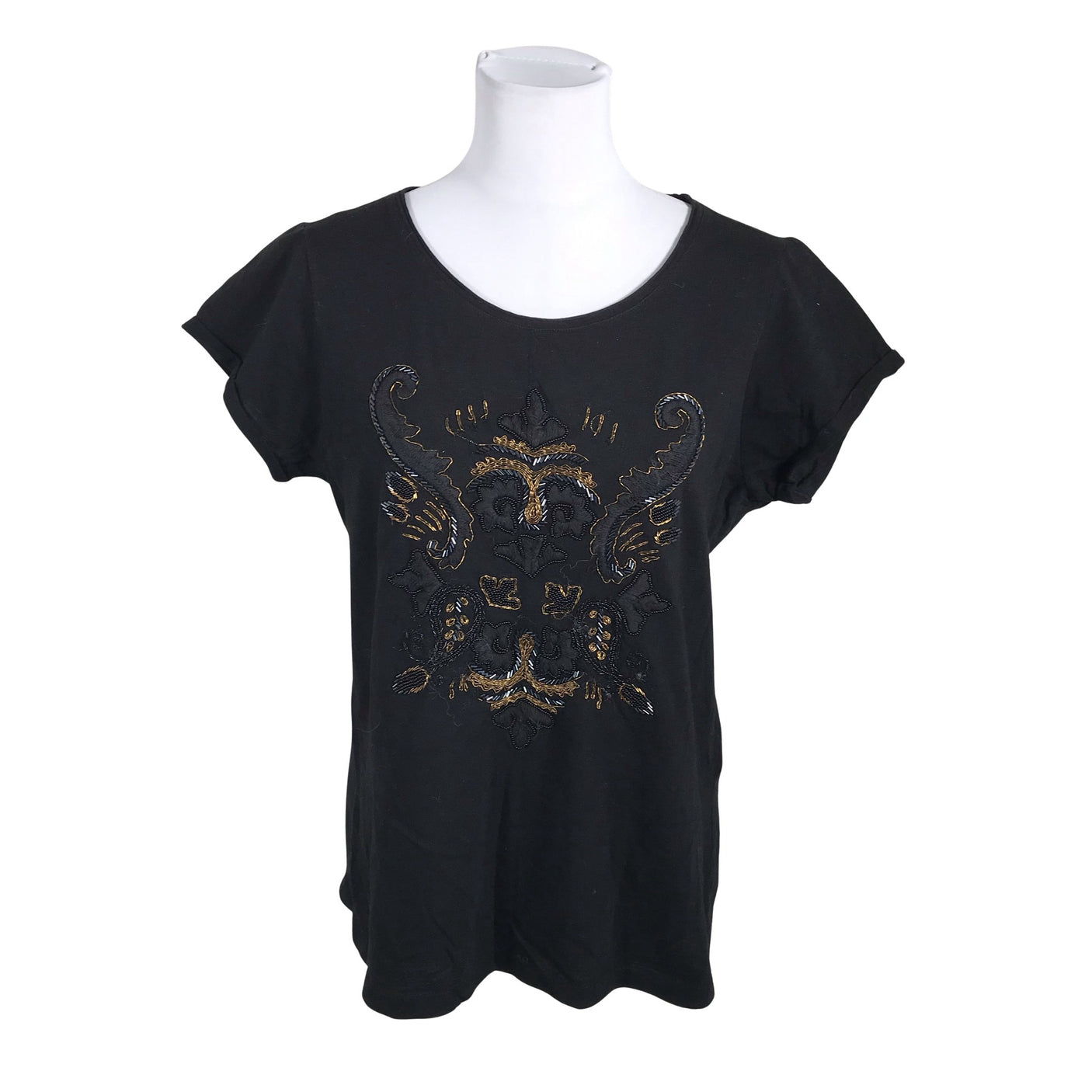Unisex Mos Mosh - T-särk, suurus 40 - Must (1)
