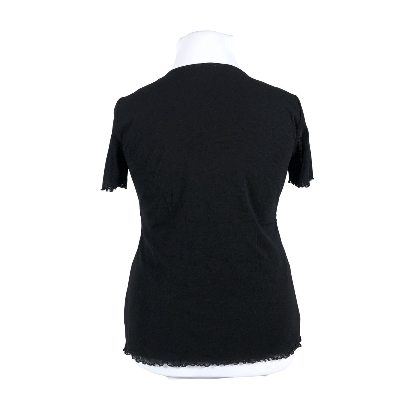 Unisex Gerry Weber - Lühikeste käistega pluus, suurus 42 - Must (2)