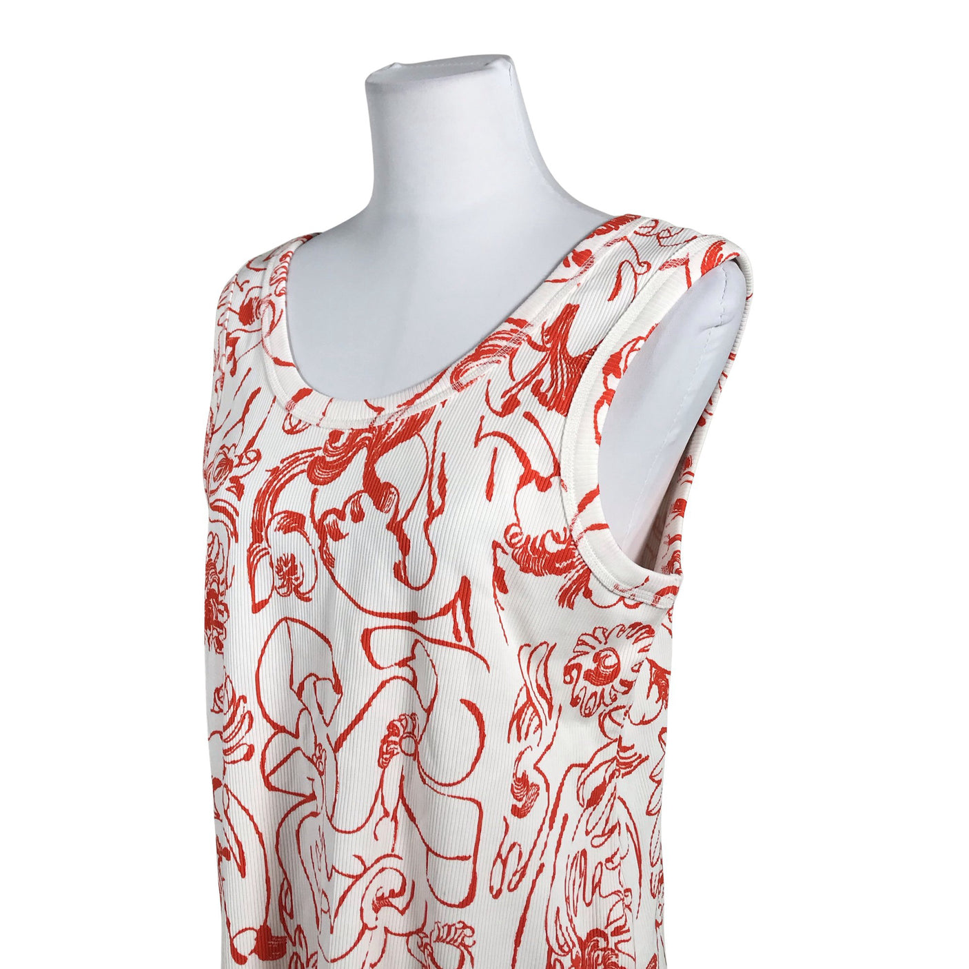 Unisex Marimekko - Trikotaažist kleit, suurus 40 - Valge (2)