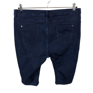 Unisex Per Una by Marks & Spencer - Teksast poolpikad püksid, suurus 46 - Sinine (2)