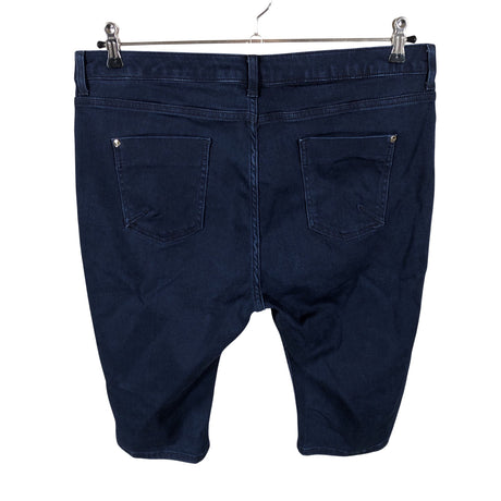 Unisex Per Una by Marks & Spencer - Teksast poolpikad püksid, suurus 46 - Sinine (2)