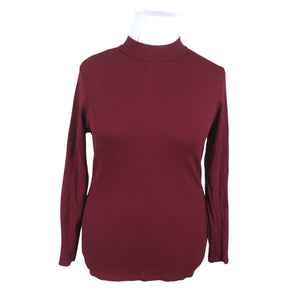 Unisex NOSH - Trikotaažist pluus, suurus 42 - Veinipunane (1)