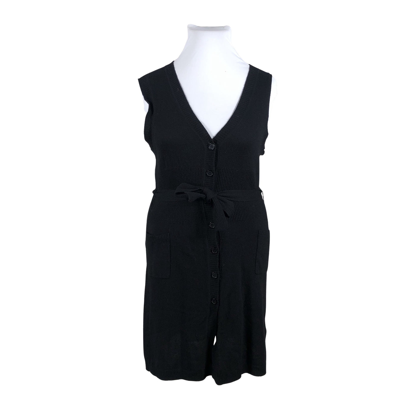 Unisex Ril's - Kootud vest, suurus 42 - Must (1)