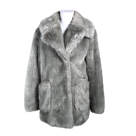 Unisex Topshop - Kunstkarusnahast mantel, suurus 36 - Hall ()