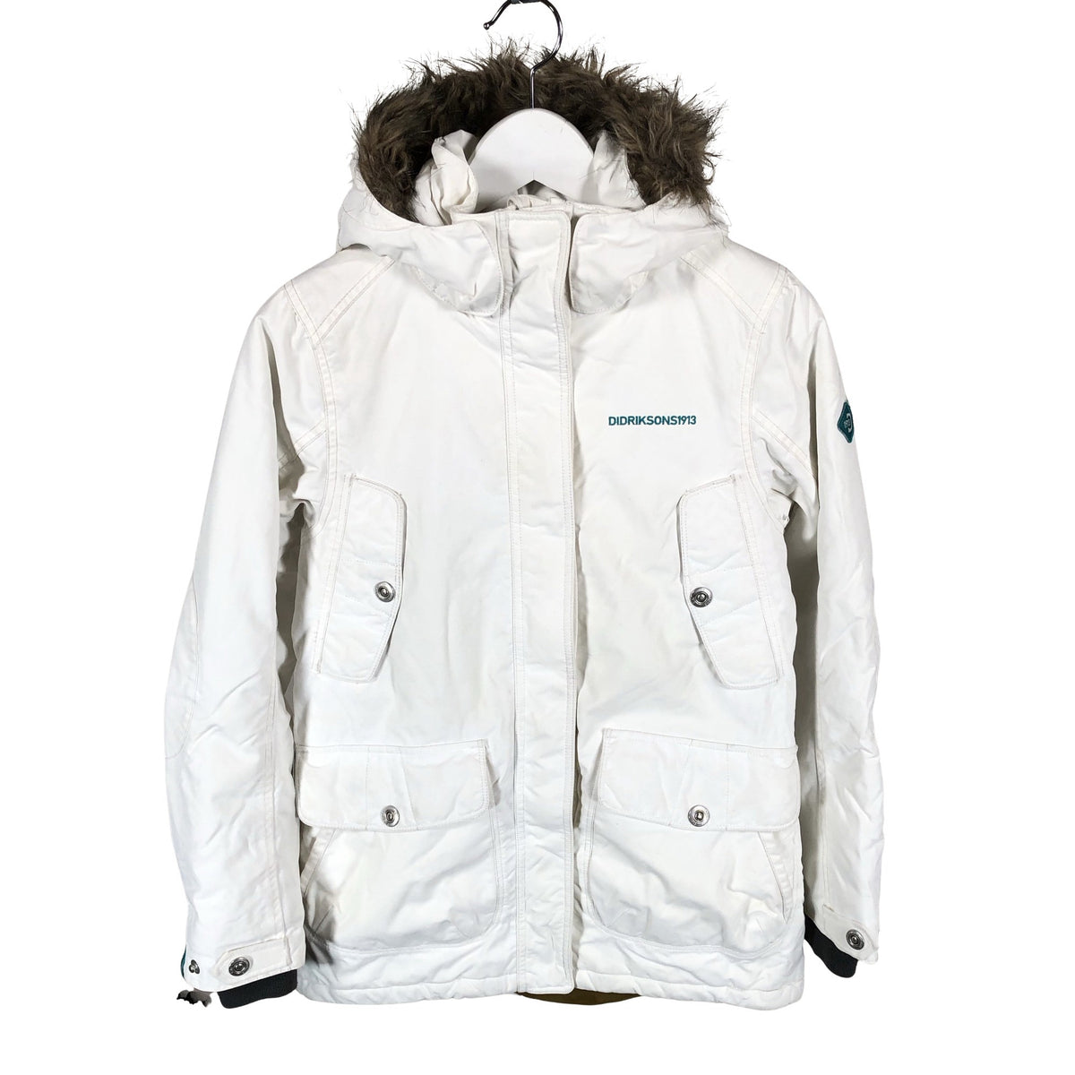 Unisex Didriksons - Talvejope, suurus 158 - 164 - Valge (1)