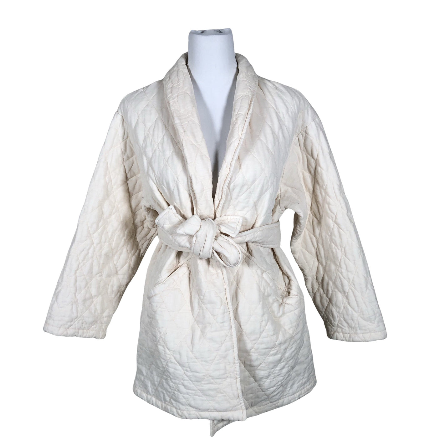 Unisex Bohemiana - Tepitud jope, suurus 40 - Valge (2)