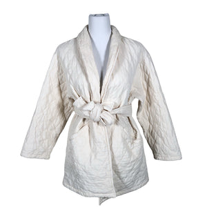 Unisex Bohemiana - Tepitud jope, suurus 40 - Valge (2)