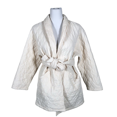 Unisex Bohemiana - Tepitud jope, suurus 40 - Valge (2)