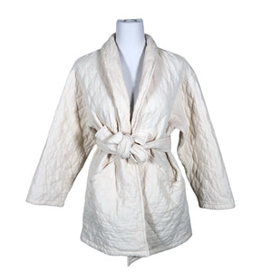 Unisex Bohemiana - Tepitud jope, suurus 40 - Valge (1)