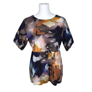 Unisex NOSH - Lühikeste käistega pluus, suurus 40 - Lilla (1)