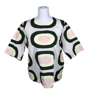 Unisex Marimekko - Lühikeste käistega pluus, suurus 42 - Roheline (1)