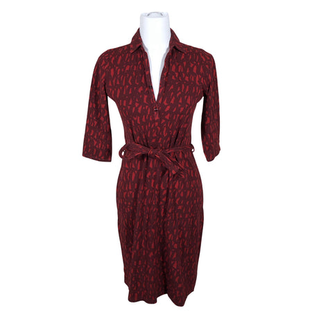 Unisex Nanso - Trikotaažist kleit, suurus 36 - Punane (2)