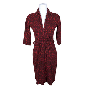 Unisex Nanso - Trikotaažist kleit, suurus 36 - Punane (1)