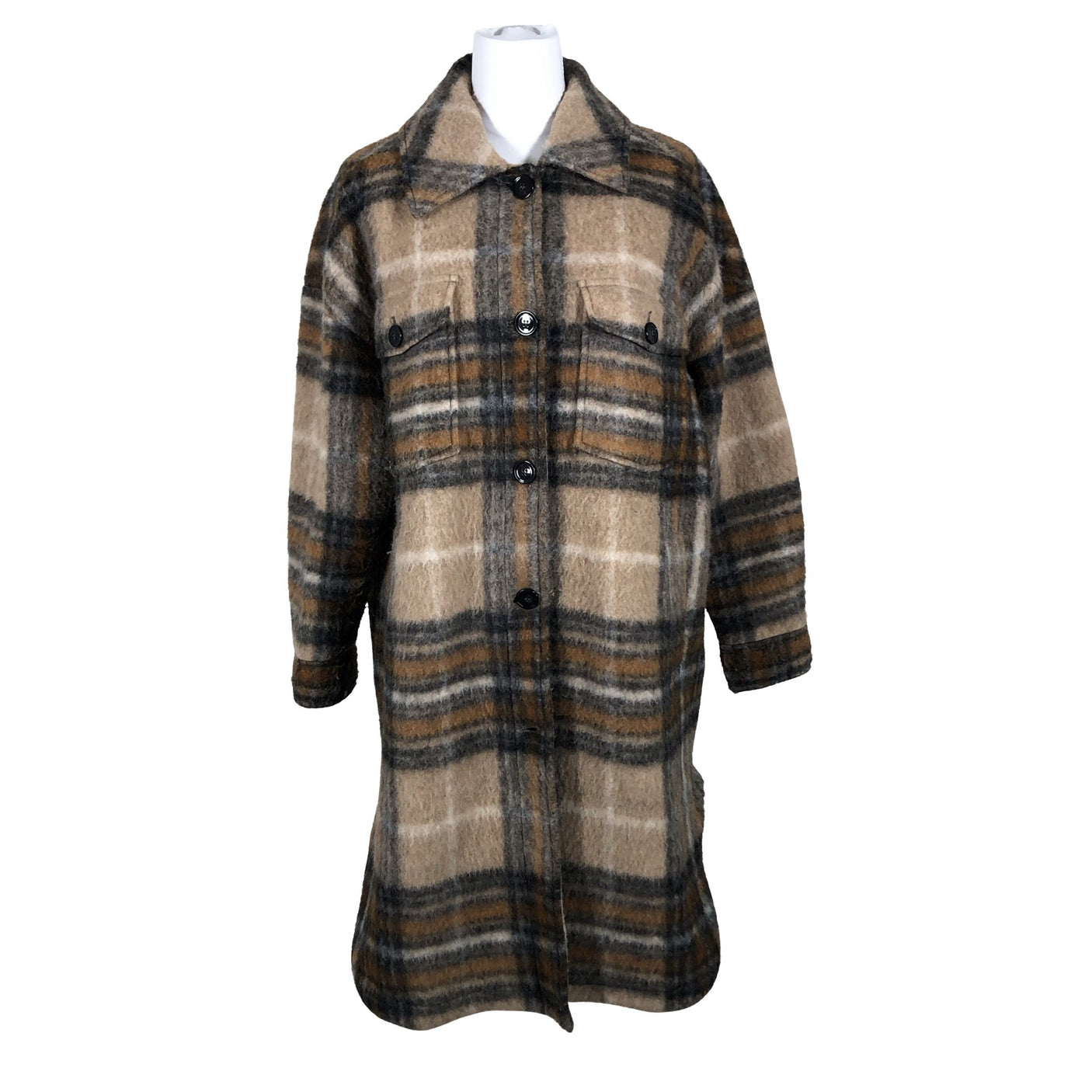 Unisex Gerry Weber - Villane mantel, suurus 40 - Pruun (2)