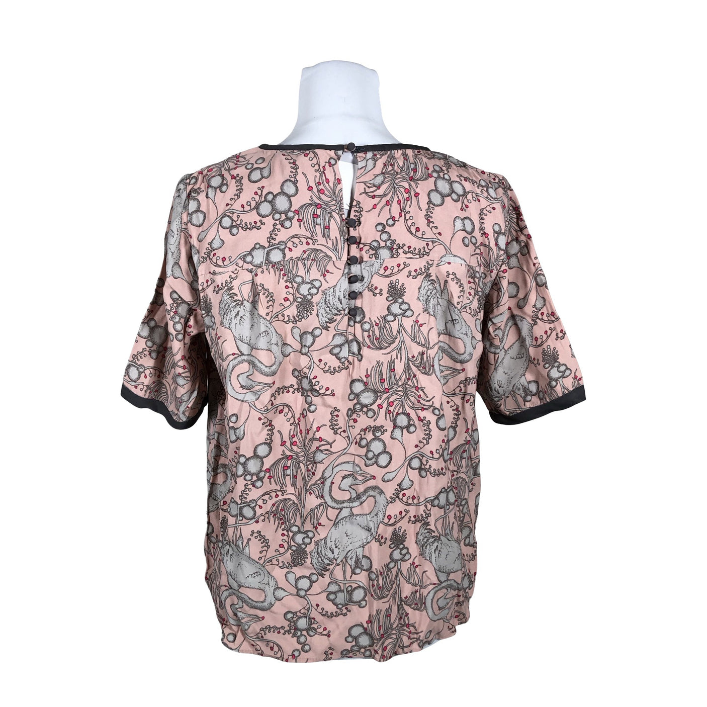 Unisex Noa Noa - Lühikeste käistega pluus, suurus 40 - Heleroosa (3)