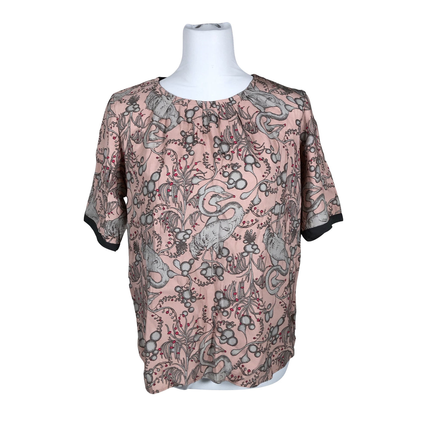 Unisex Noa Noa - Lühikeste käistega pluus, suurus 40 - Heleroosa (1)