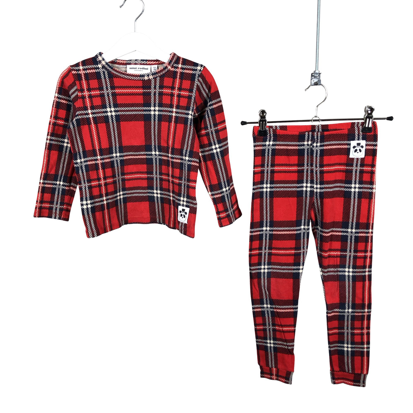 Unisex Mini Rodini - Trikotaažist pluus, suurus 104 - 110 - Punane (1)